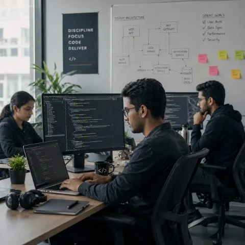 Team collaboration representing why clients choose ByteVera